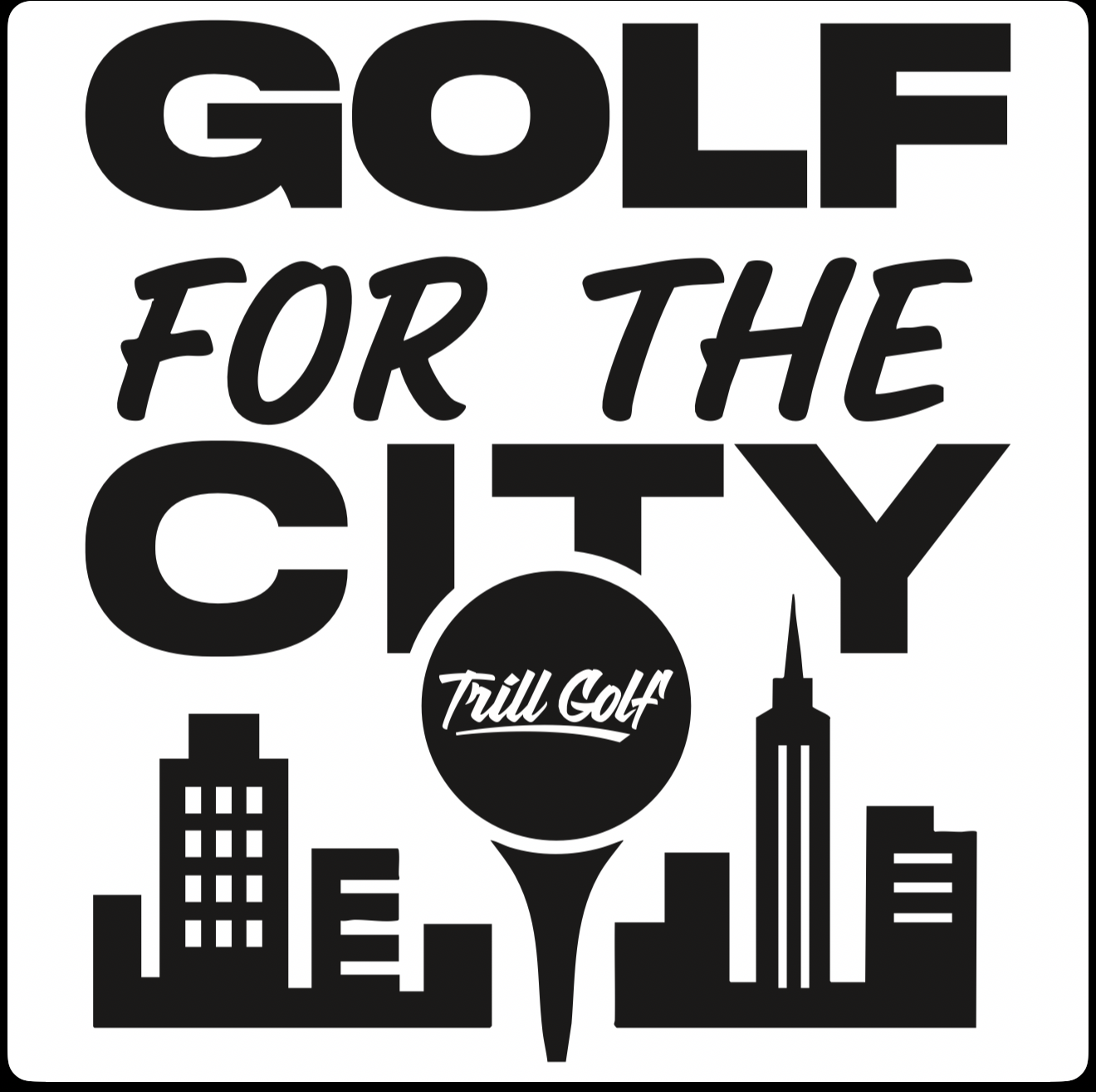 Golf for The City Black Hoodie