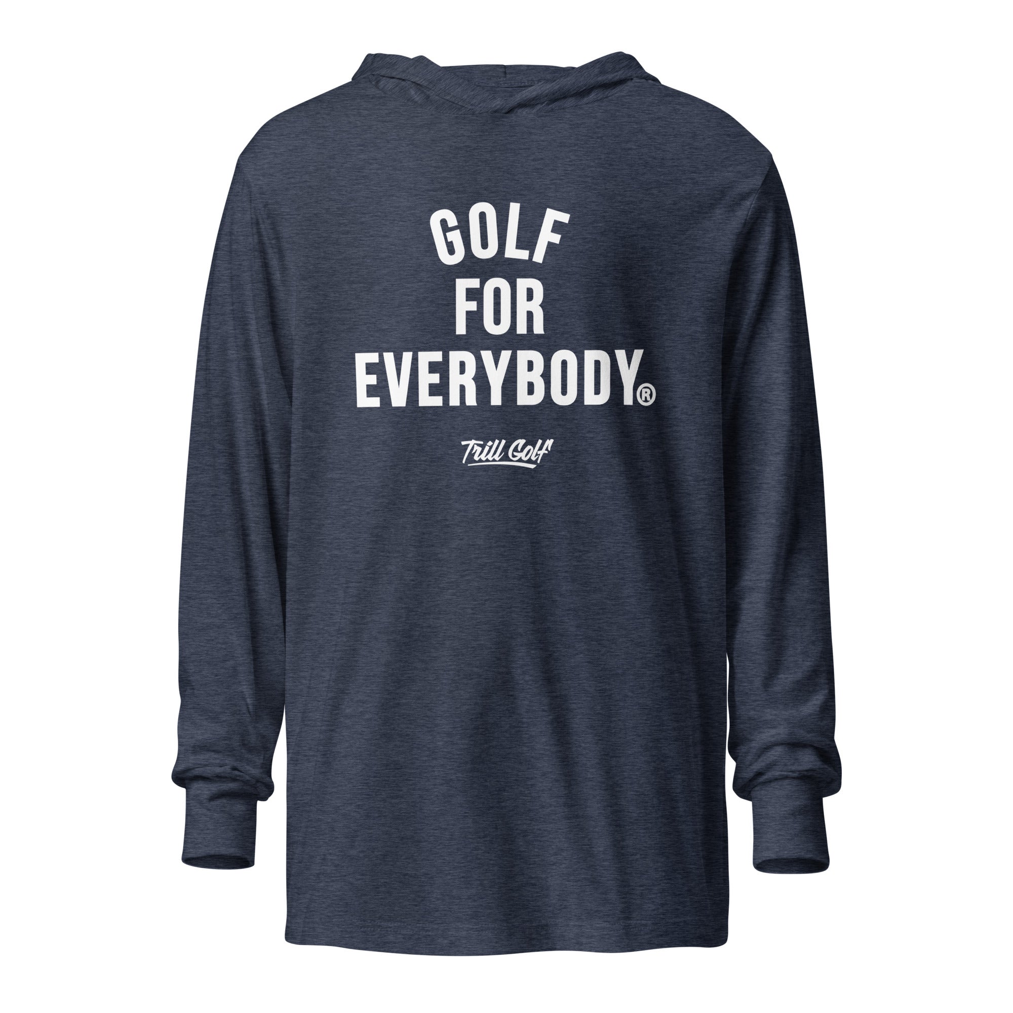 Golf For Everybody - Hooded Long Sleeve Tee - Navy