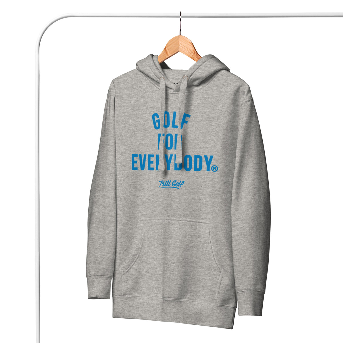 Trill Golf - Golf For Everybody Hoodie - Grey + Honolulu Blue
