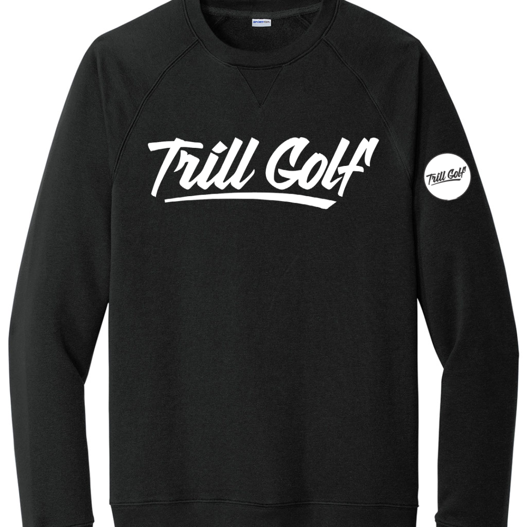 Trill Golf Fleece Crewneck - Black