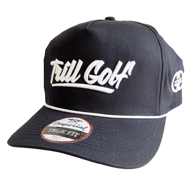 Trill Golf Rope Hat - Black/White Rope